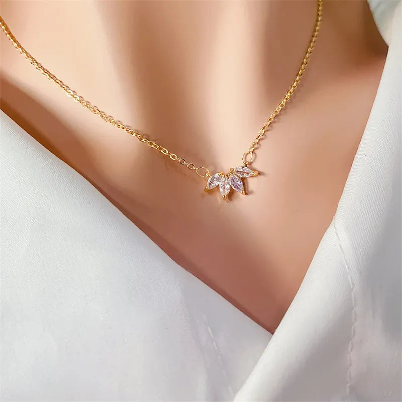 Enchanted Marquise Wings Necklace