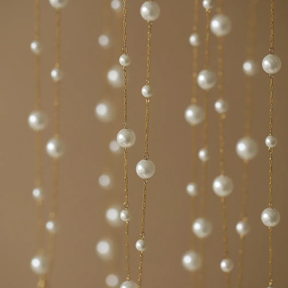 Ethereal Dewdrop Pearl Necklace