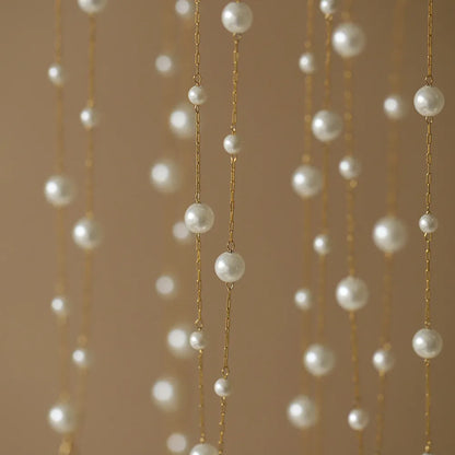 Ethereal Dewdrop Pearl Necklace