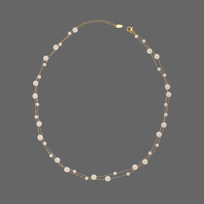 Ethereal Dewdrop Pearl Necklace