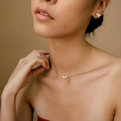 Enchanted Marquise Wings Necklace