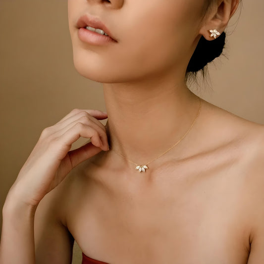 Enchanted Marquise Wings Necklace